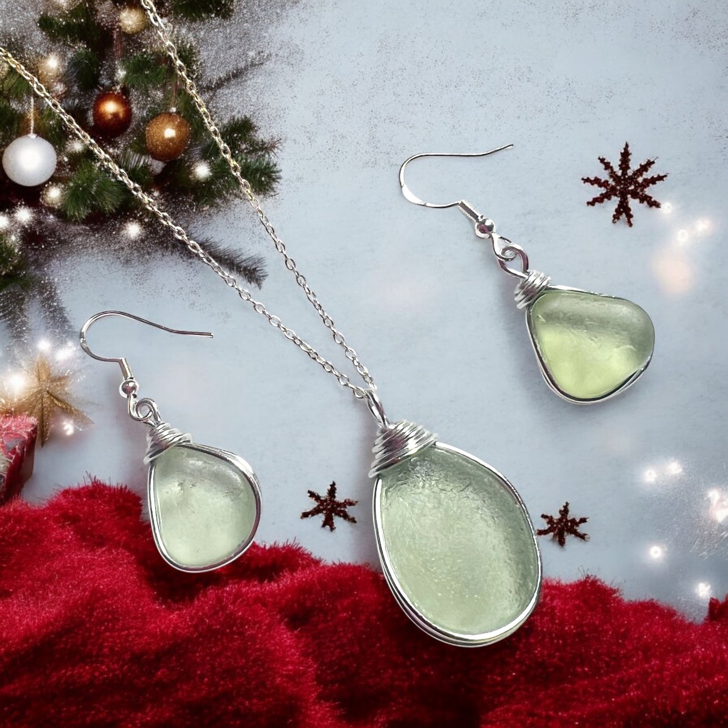 Seaham Sea Glass Jewellery Set