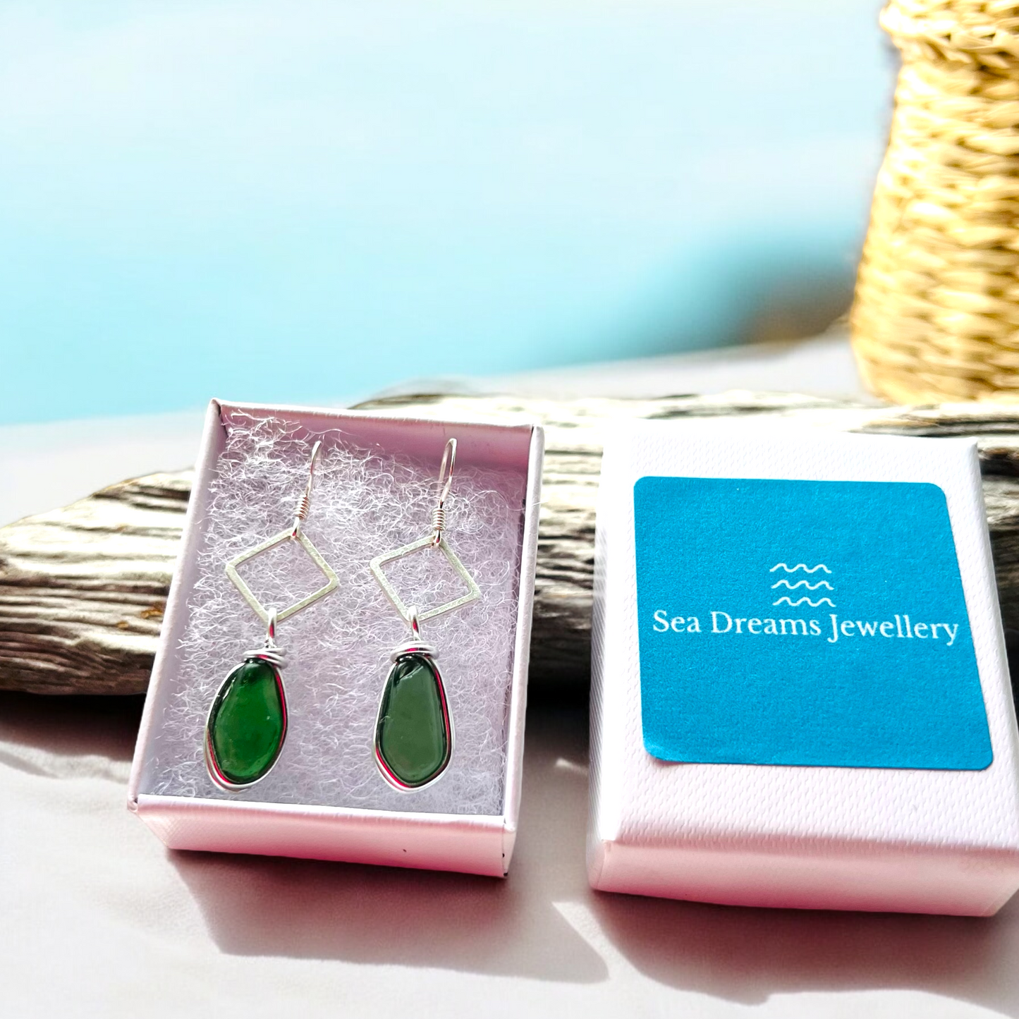 Seaham Sea Glass Earrings