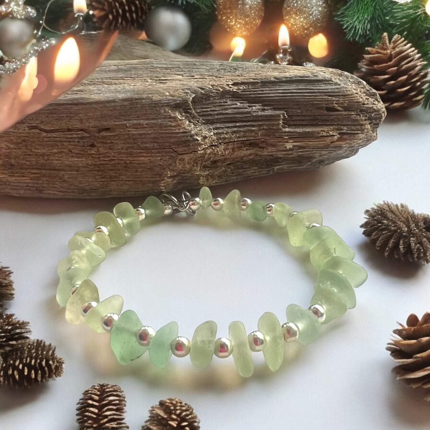 Seaham Sea Glass  Full Circle Bracelet