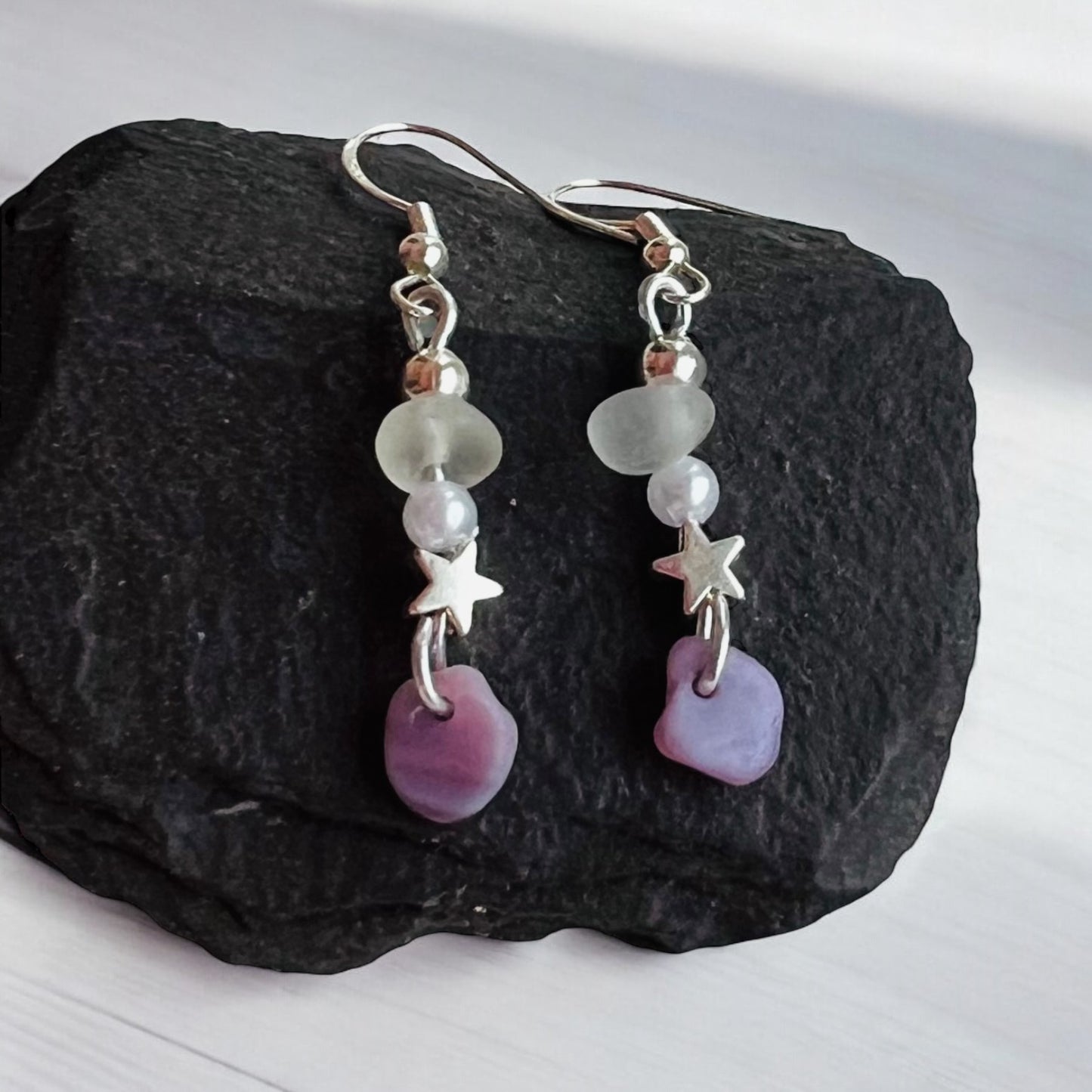 Seaham Sea Glass Earrings