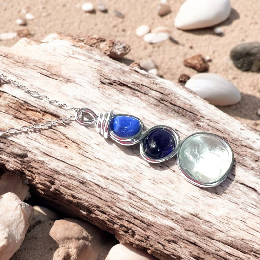 Three Piece Seaham Sea Glass Pendant