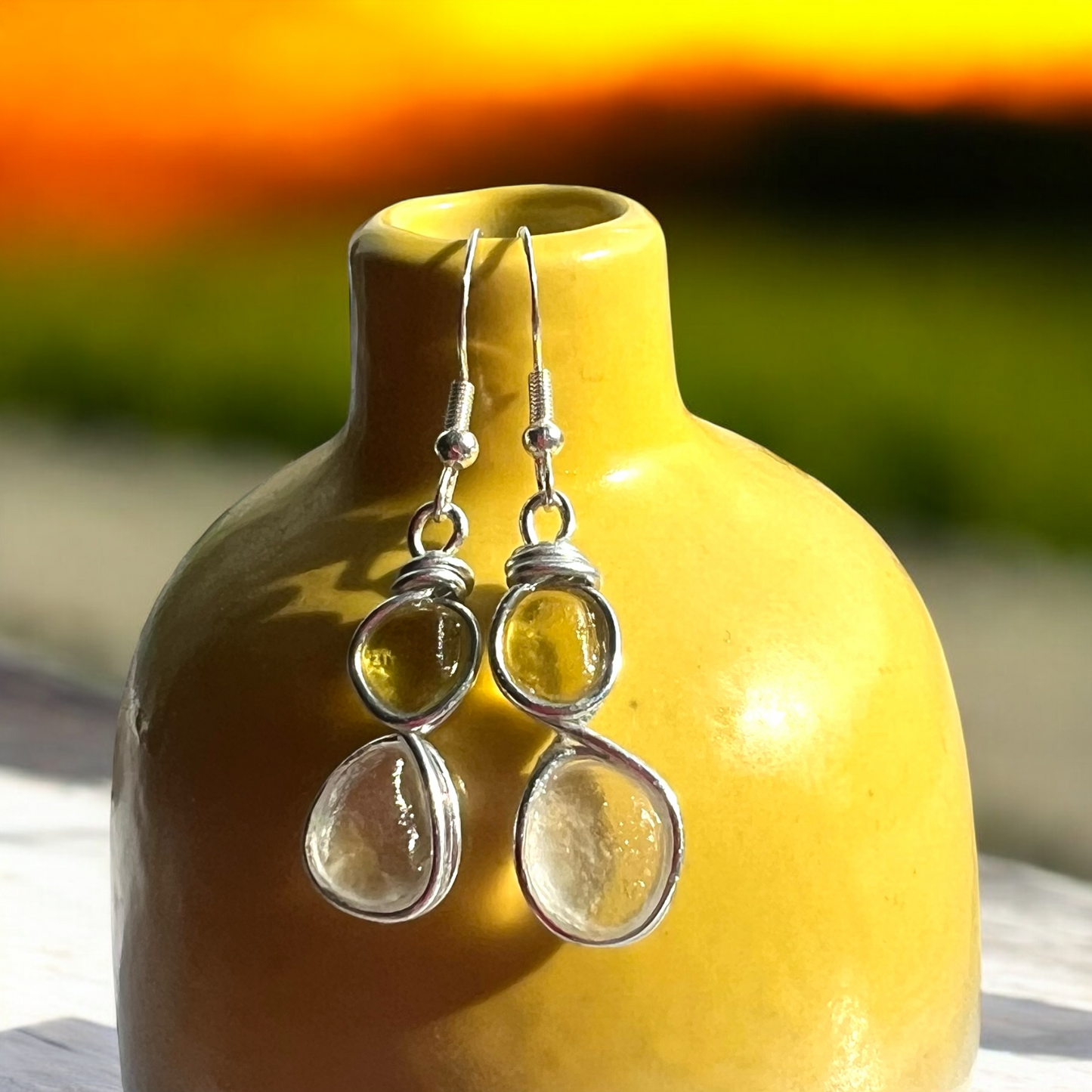 Seaham Sea Glass Earrings